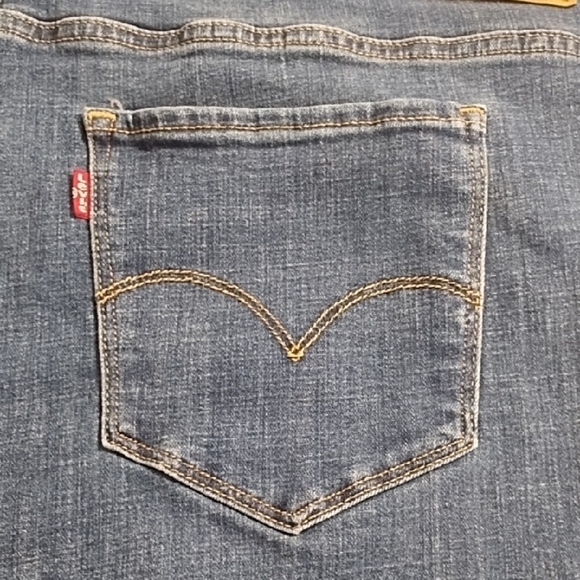 Levi's Dark Blue Stretchy 311 Shaping Skinny Denim Jeans 24W - Picture 2 of 10